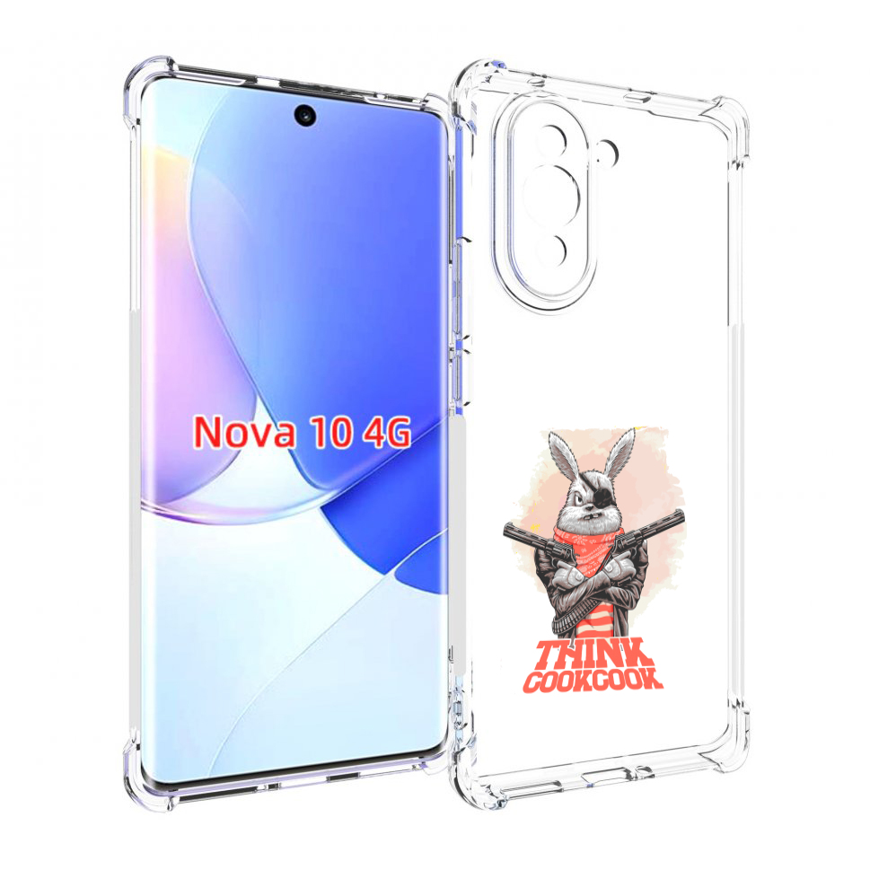 

Чехол MyPads кролик пират для Huawei Nova 10, Прозрачный, Tocco