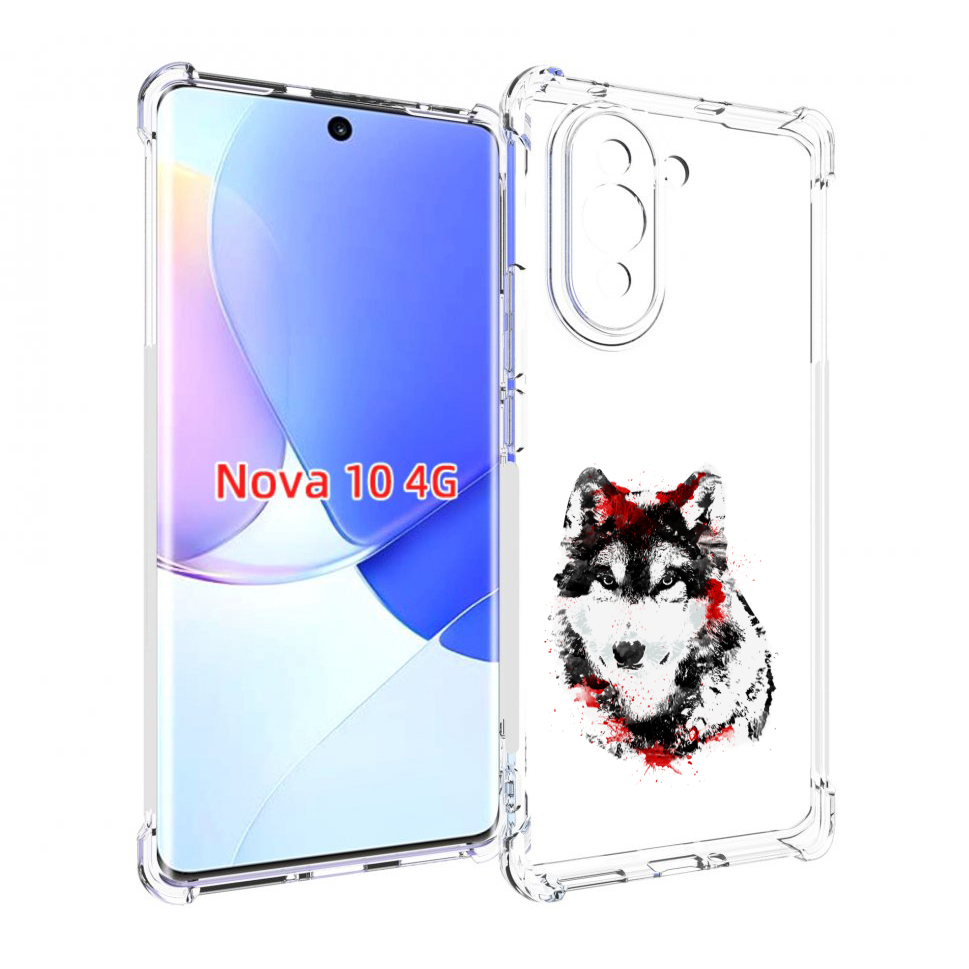 

Чехол MyPads кровавый волк для Huawei Nova 10, Прозрачный, Tocco