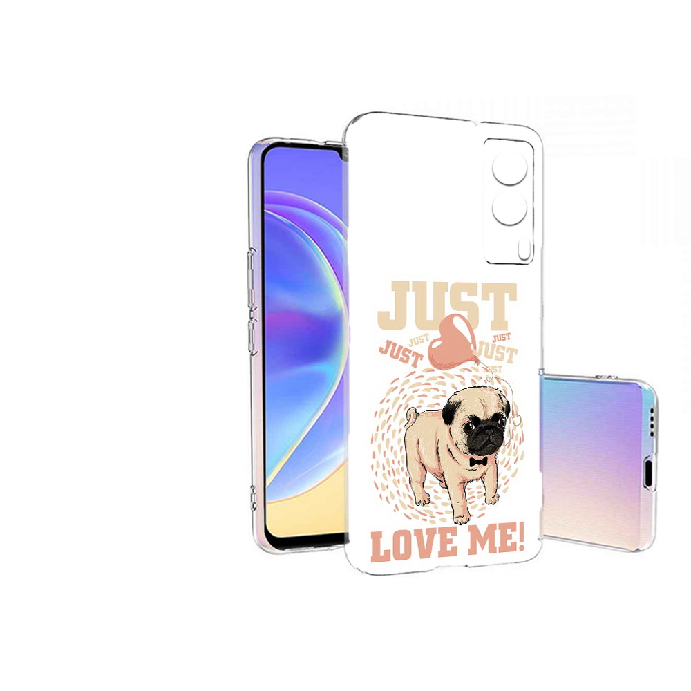 

Чехол MyPads Tocco для Vivo V21E Люби меня (PT161736.380.109), Прозрачный, Tocco