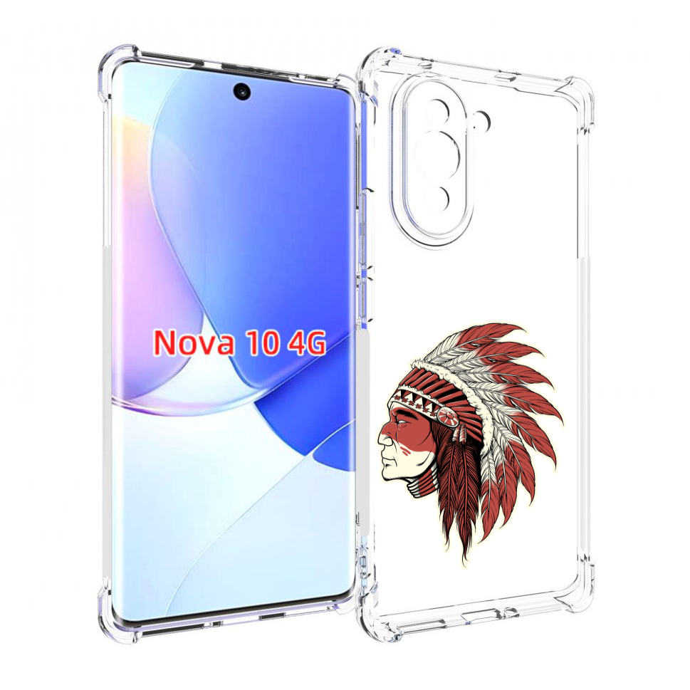 

Чехол MyPads красный индеец для Huawei Nova 10, Прозрачный, Tocco