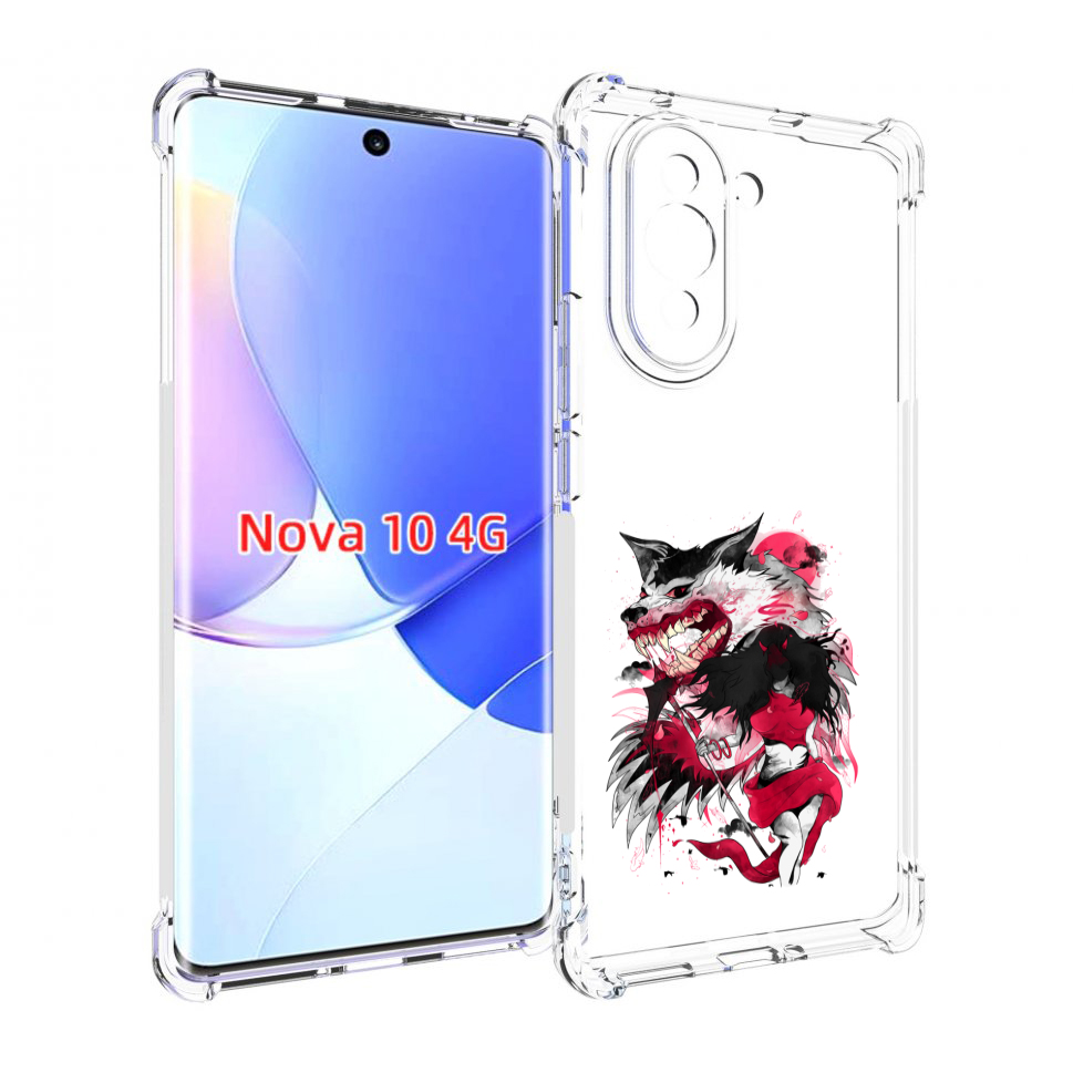 

Чехол MyPads красная шапочка для Huawei Nova 10, Прозрачный, Tocco