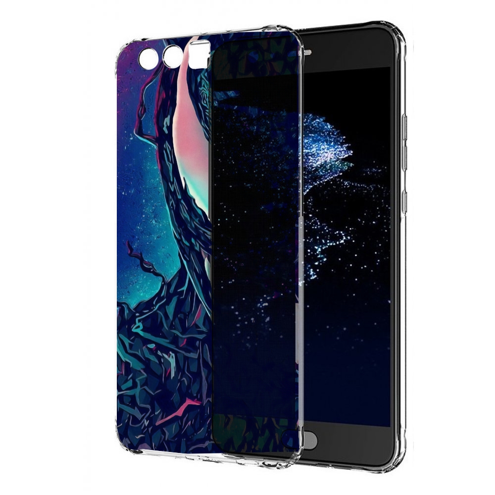 Чехол бампер MyPads полу веном для Huawei P10 Plus противоударный