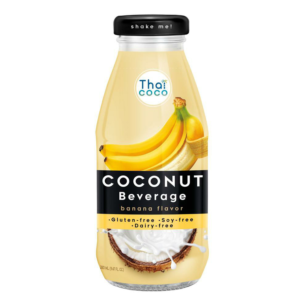 

Напиток сокосодержащий Thai Coco на основе кокосовой воды со вк банана негазир 280 мл
