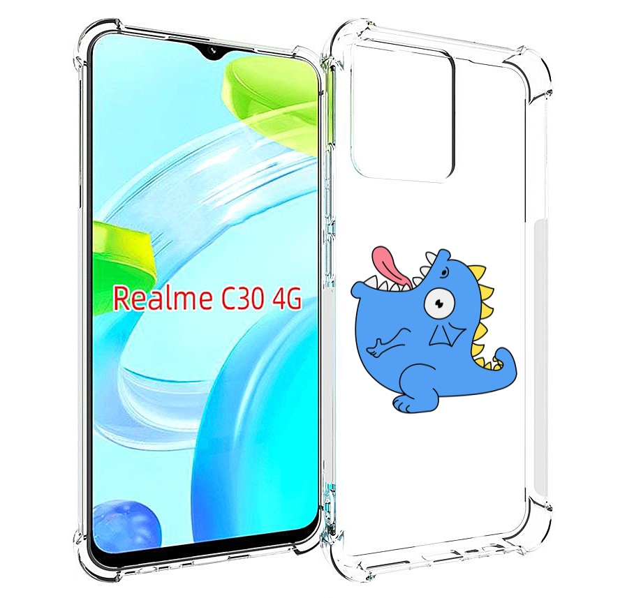

Чехол MyPads голубая-рыбка для Realme C30 4G / Narzo 50i Prime, Прозрачный, Tocco