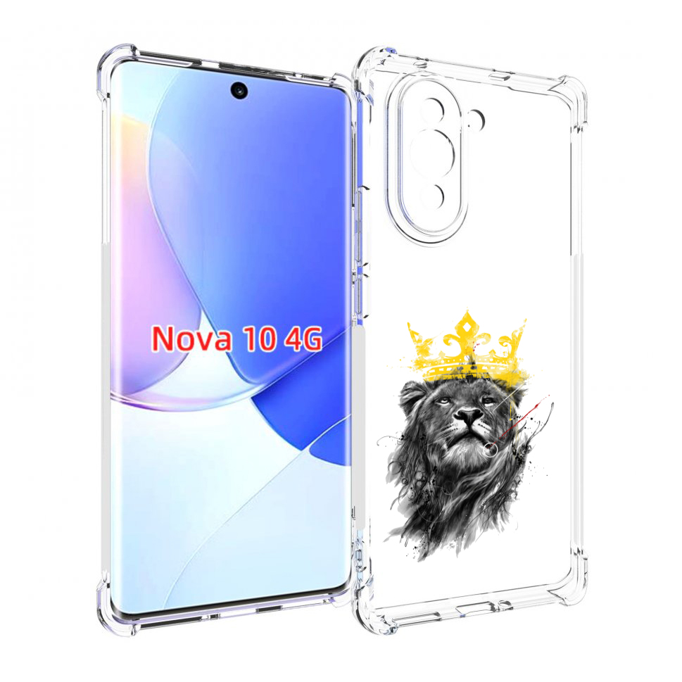 

Чехол MyPads король-лев для Huawei Nova 10, Прозрачный, Tocco