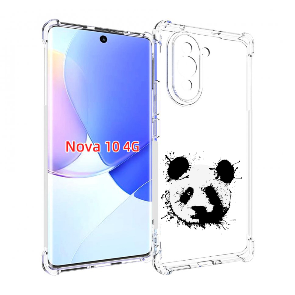 

Чехол MyPads клякса-панда для Huawei Nova 10, Прозрачный, Tocco