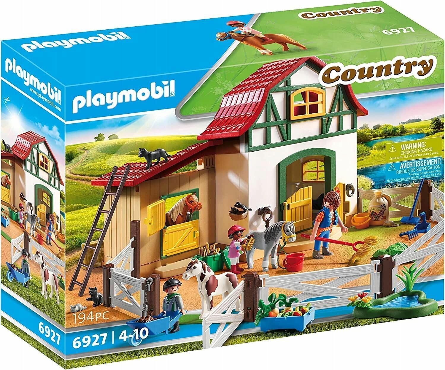 Игровой набор Playmobil Country Конюшня пони 6927 149 дет