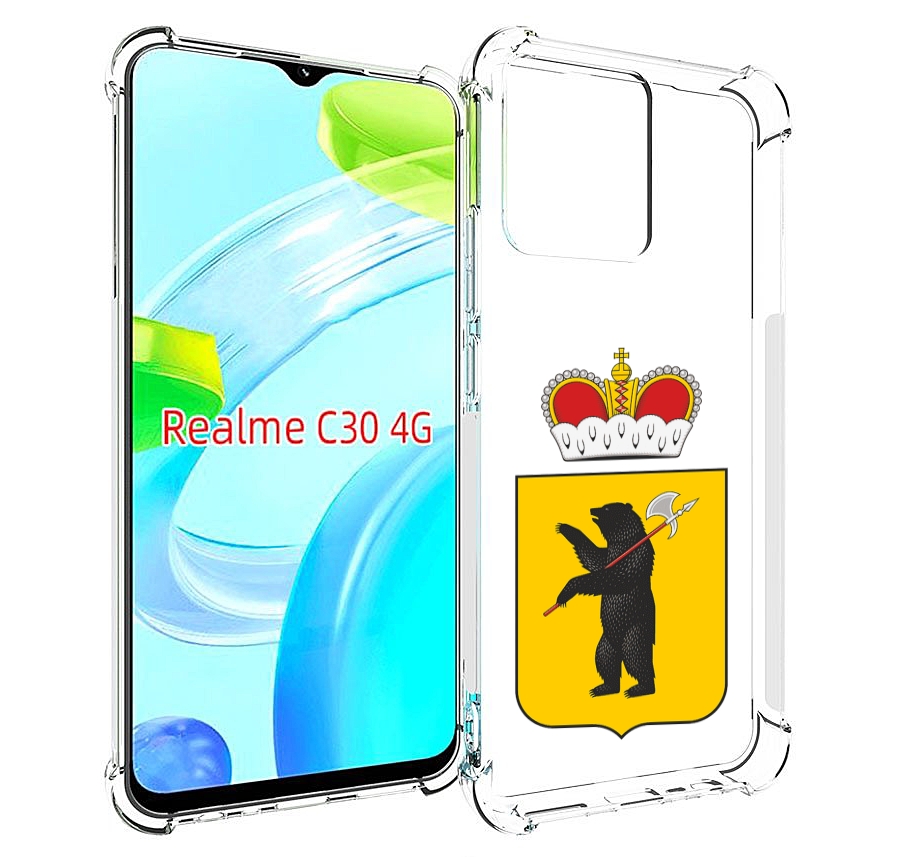 

Чехол MyPads герб-ярославская-область для Realme C30 4G / Narzo 50i Prime, Прозрачный, Tocco