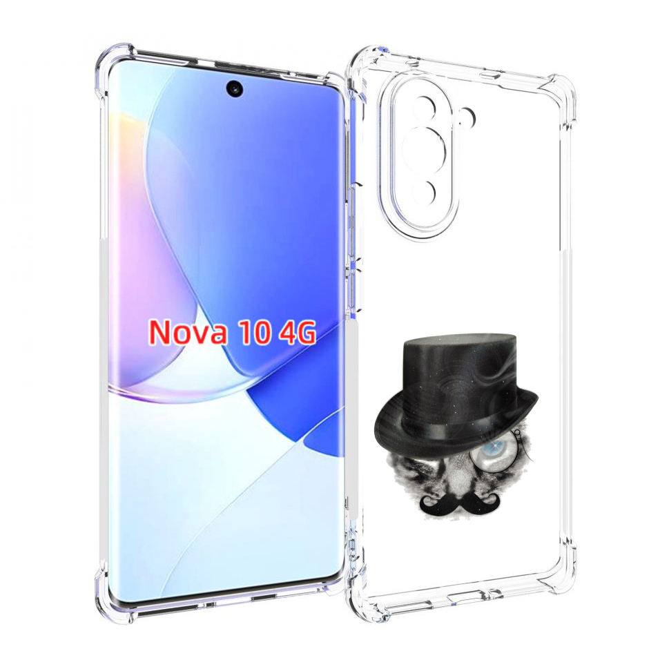 

Чехол MyPads интелегентный кот для Huawei Nova 10, Прозрачный, Tocco