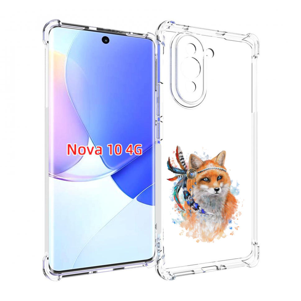 

Чехол MyPads инду лиса для Huawei Nova 10, Прозрачный, Tocco