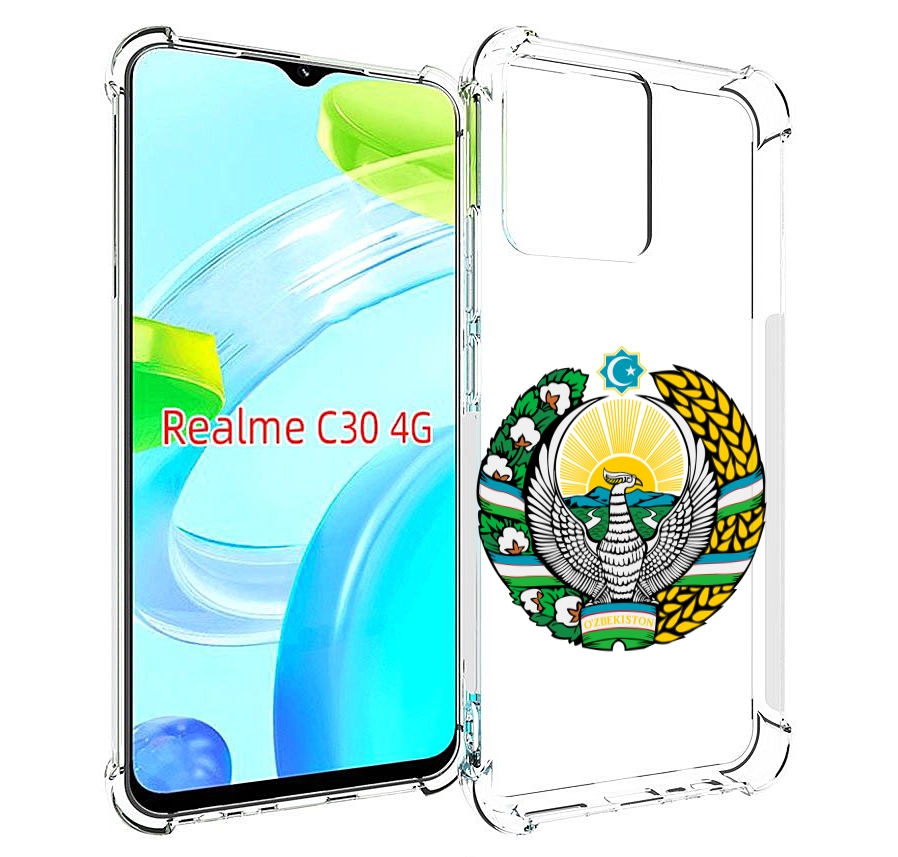 

Чехол MyPads герб-узбекистана для Realme C30 4G / Narzo 50i Prime, Прозрачный, Tocco