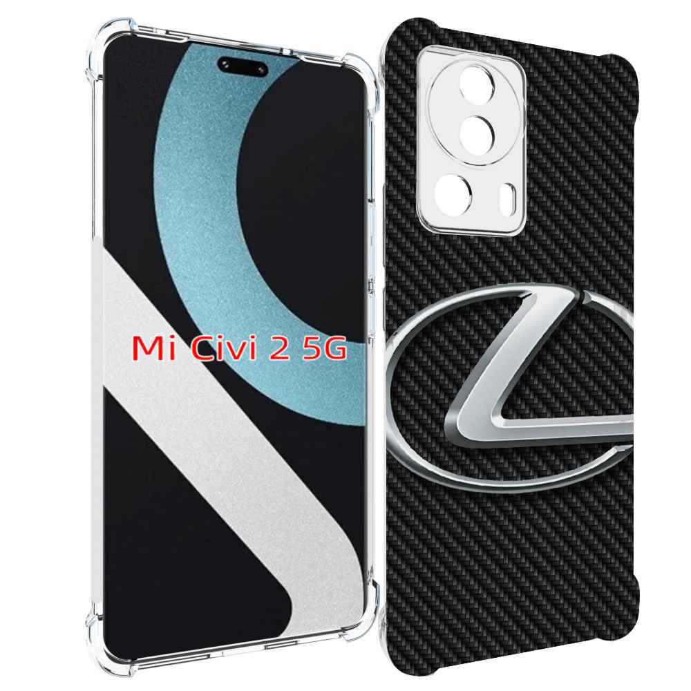 

Чехол MyPads lexus лексус 3 для Xiaomi Civi 2, Прозрачный, Tocco