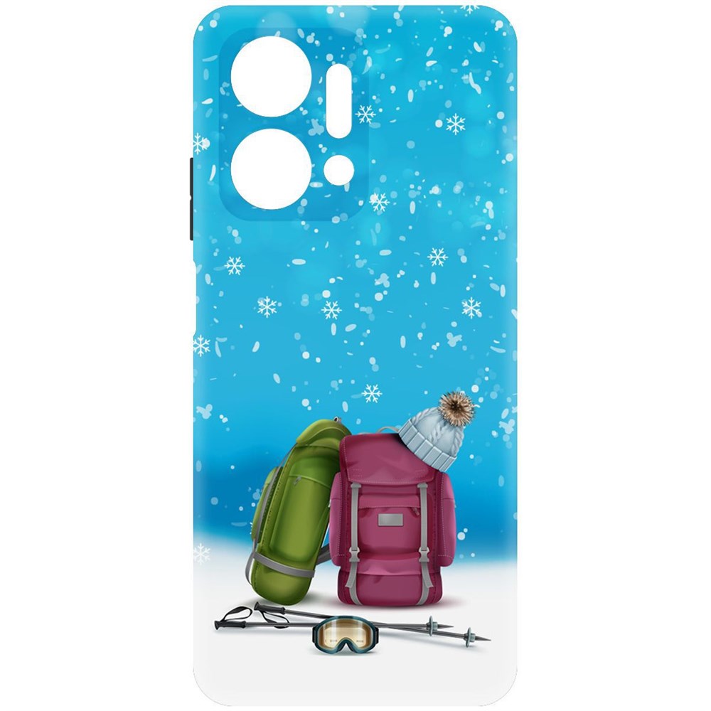 

Чехол-накладка Софт Зимний отпуск для Honor X7a