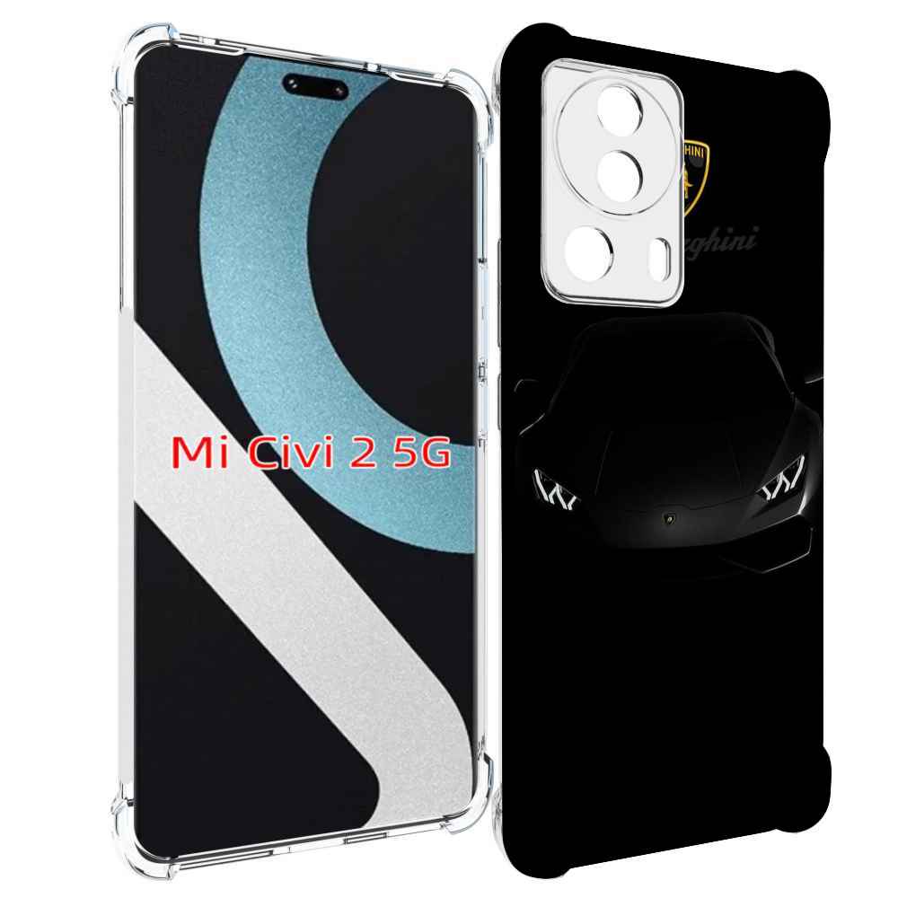 

Чехол MyPads lambo ламба 4 мужской для Xiaomi Civi 2, Прозрачный, Tocco