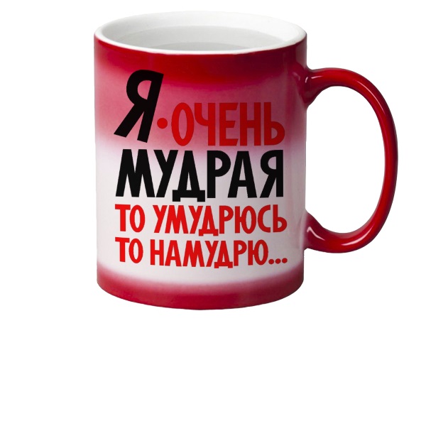

Кружка CoolPodarok Я очень мудрая то умудрюсь то намудрю