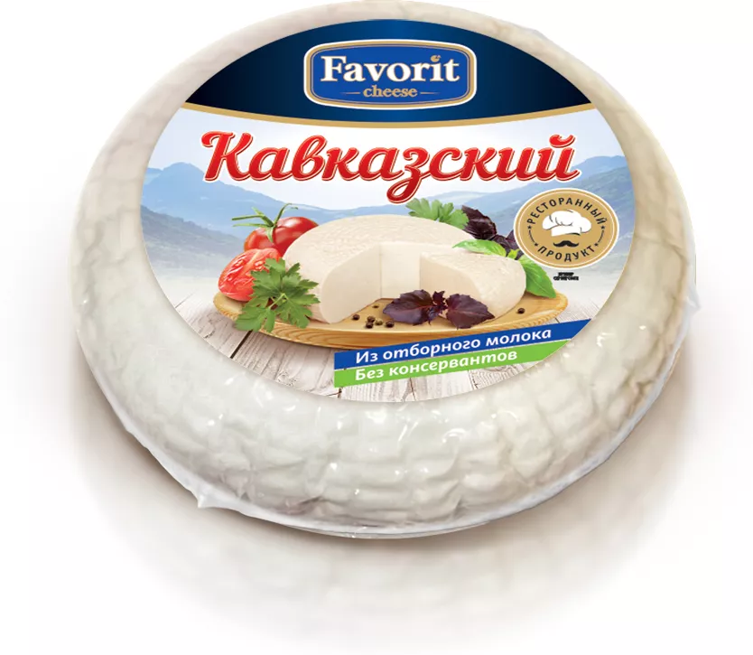 

Сыр полутвердый Favorit Cheese Кавказский 45% 200 г
