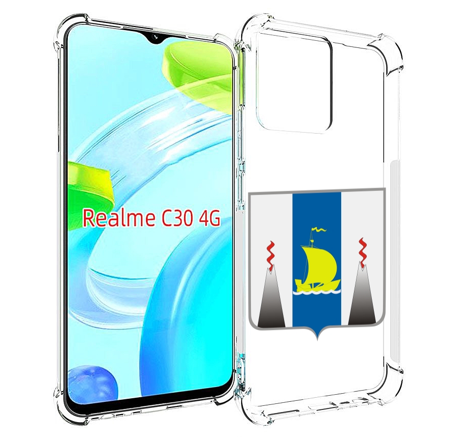 

Чехол MyPads герб-сахалиснкои-области для Realme C30 4G / Narzo 50i Prime, Прозрачный, Tocco