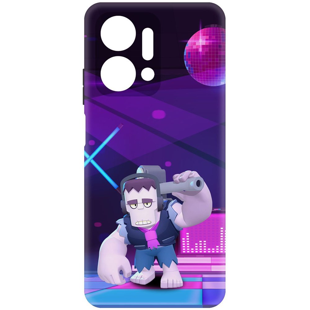 

Чехол-накладка Софт Brawl Stars - Фрэнк для Honor X7a, Черный