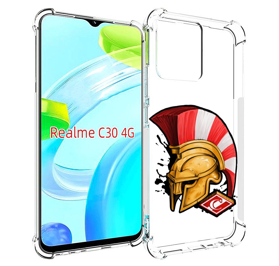

Чехол MyPads ФК спартак шлем для Realme C30 4G / Narzo 50i Prime, Прозрачный, Tocco
