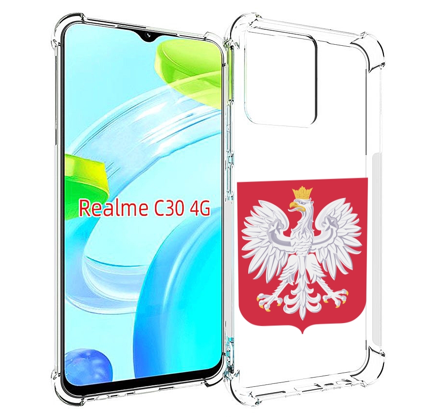 

Чехол MyPads герб-польши для Realme C30 4G / Narzo 50i Prime, Прозрачный, Tocco