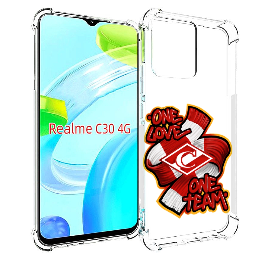 

Чехол MyPads ФК спарак 1 любовь для Realme C30 4G / Narzo 50i Prime, Прозрачный, Tocco
