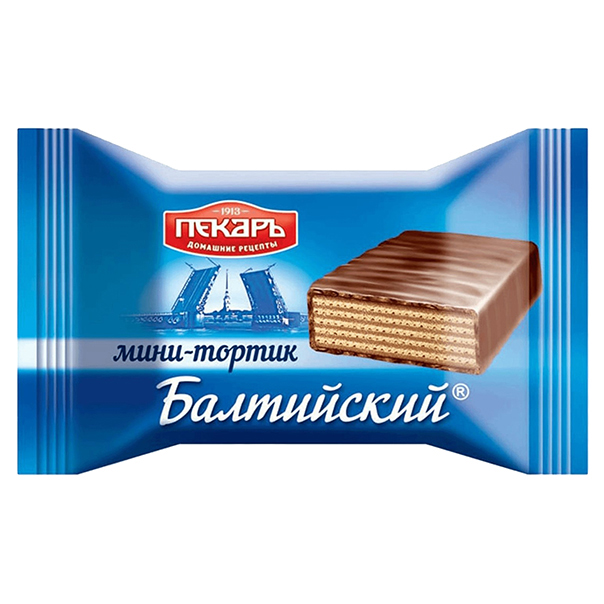 

Конфеты вафельные Пекарь Балтийский с кофейной начинкой
