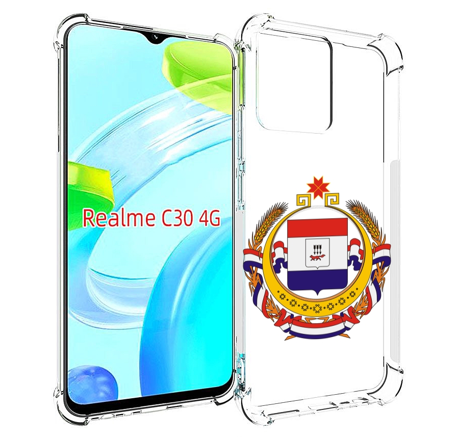 

Чехол MyPads герб-мордовия-саранск для Realme C30 4G / Narzo 50i Prime, Прозрачный, Tocco