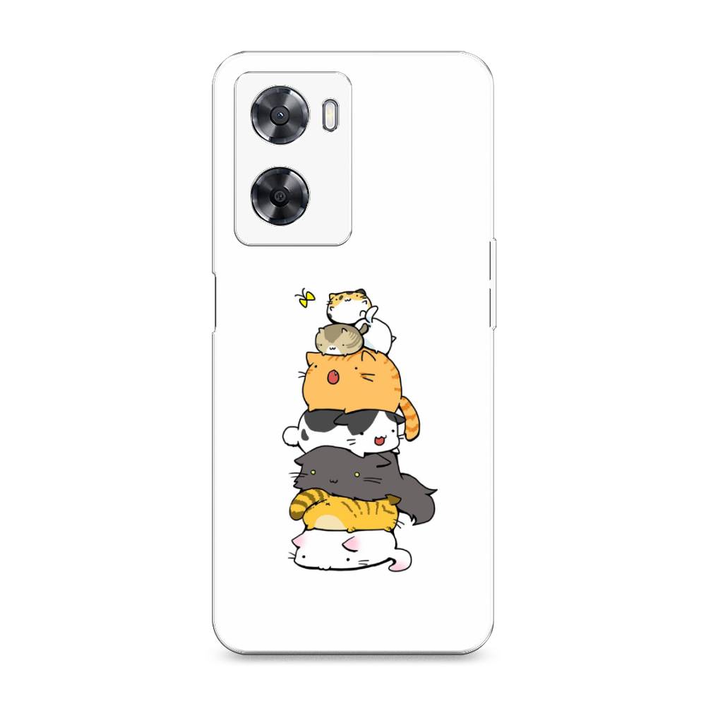 фото Чехол awog для oppo a77s 4g "бутерброд из котиков"