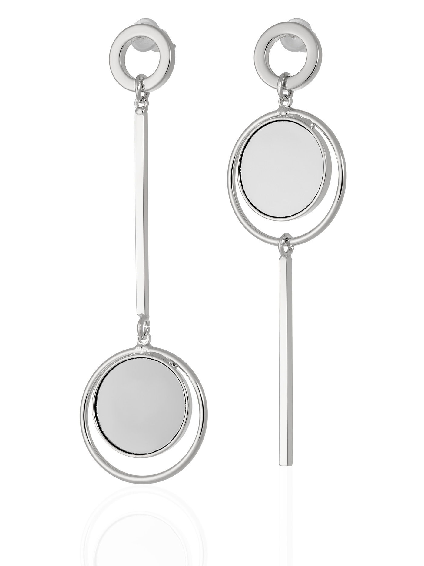 

Серьги подвески из бижутерного сплава LIGHT NIGHT 2232301207, камень искусственный, 2232301207