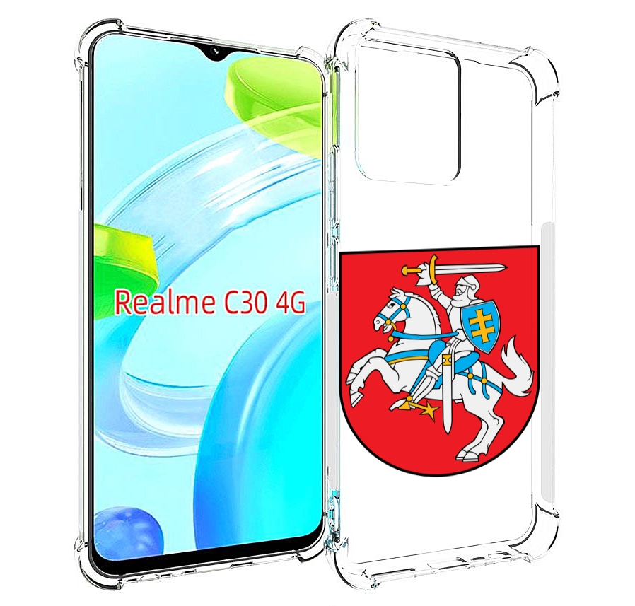 

Чехол MyPads герб-литва для Realme C30 4G / Narzo 50i Prime, Прозрачный, Tocco