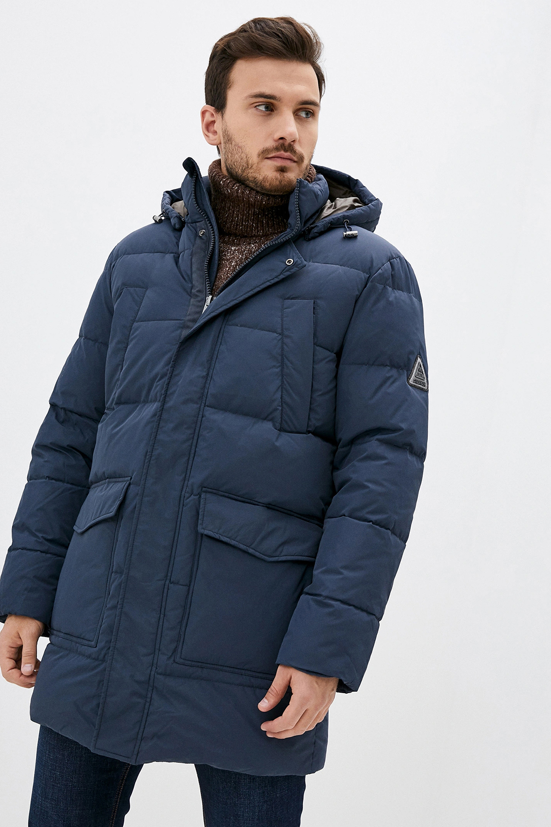 

Пуховик мужской Baon B500526 синий 3XL, B500526