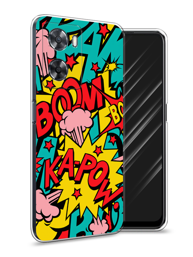 

Чехол Awog на Oppo A77s 4G "Постер pop art", Голубой;желтый;красный, 2511950-9