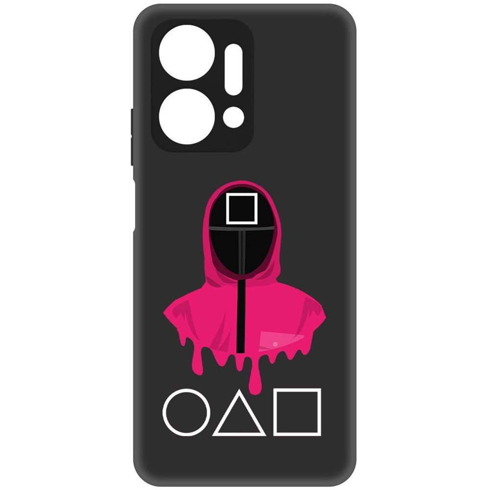 

Чехол-накладка Софт Игра в кальмара-Начальник для Honor X7a, Черный