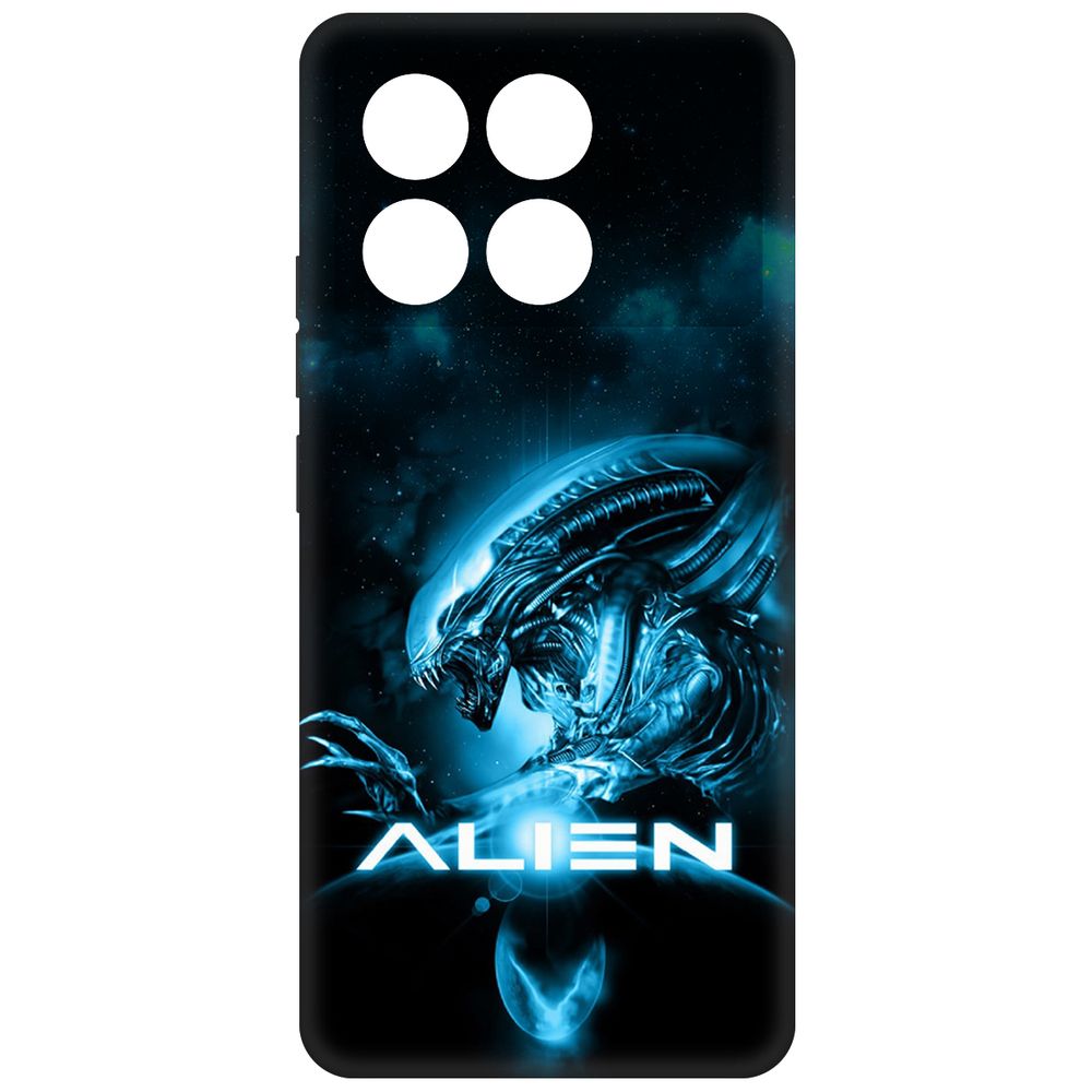 

Чехол-накладка Krutoff Soft Case Чужой. Космос для Poco X6 Pro черный