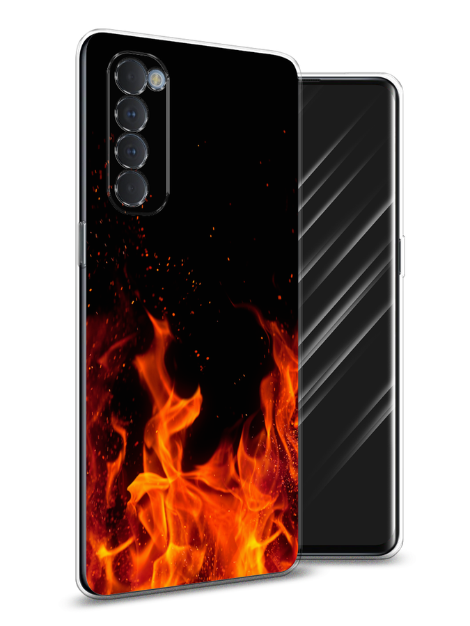 

Чехол Awog на Oppo Reno 4 Pro "Все в огне", Разноцветный, 258950-4