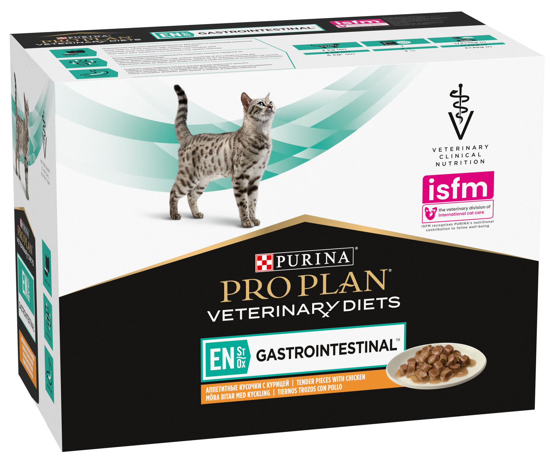 

Влажный корм для кошек Pro Plan Veterinary Diets EN Gastrointestinal курица, 10 шт по 85 г