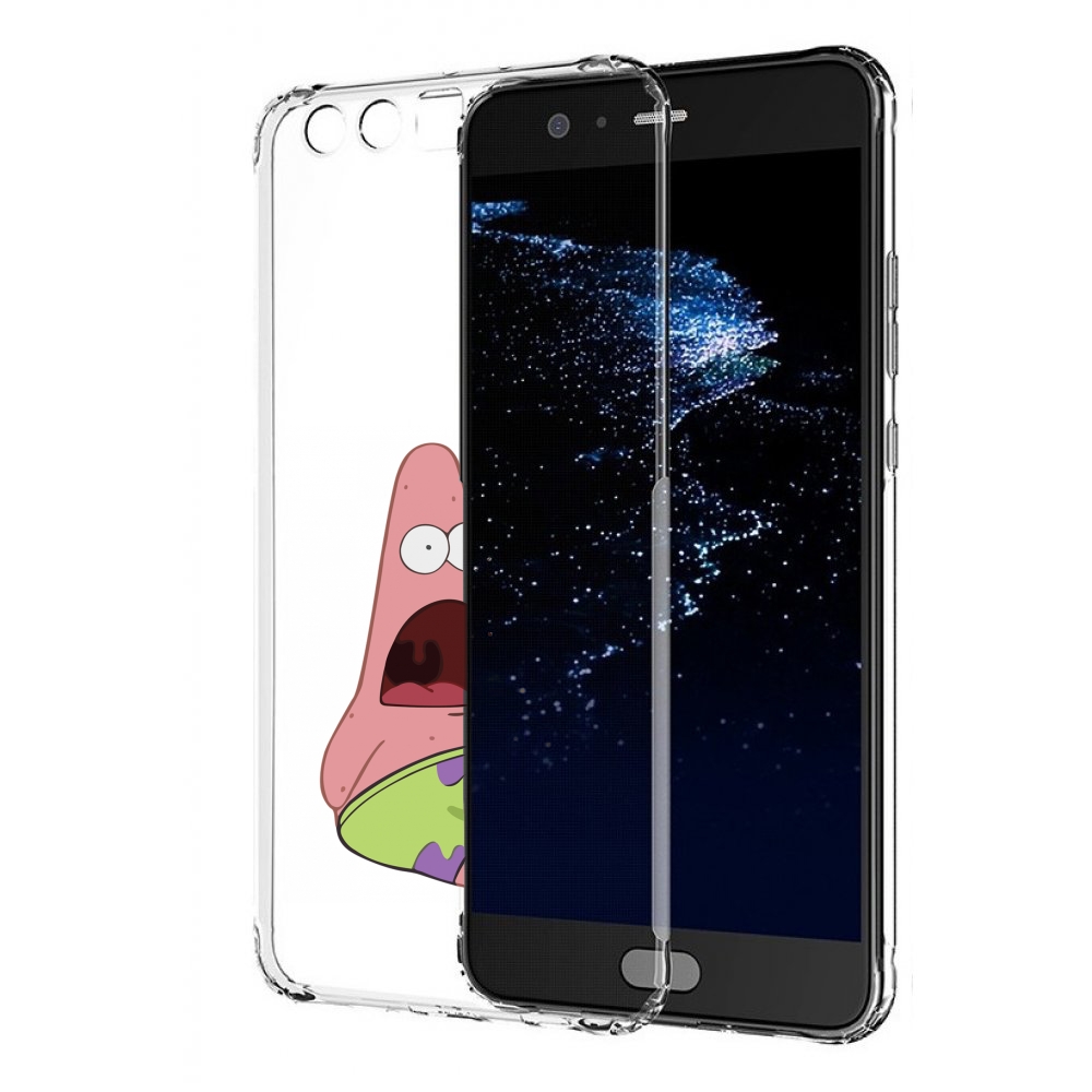 

Чехол бампер MyPads патрик-в-шоке детский для Huawei P10 Plus пр, Прозрачный, Tocco