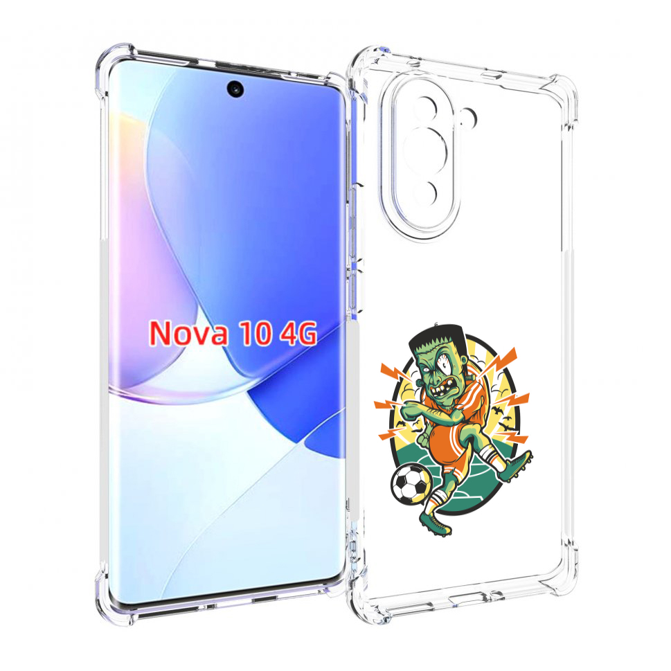 

Чехол MyPads зомби футболист для Huawei Nova 10, Прозрачный, Tocco