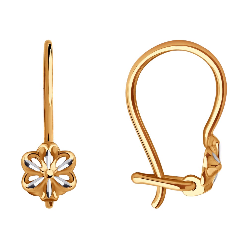 Серьги из красного золота SOKOLOV 0200044