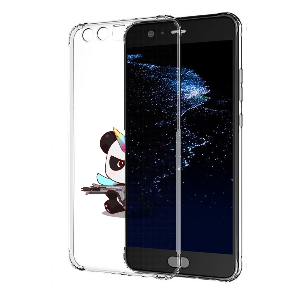 

Чехол бампер MyPads панда-единорог детский для Huawei P10 Plus п, Прозрачный, Tocco