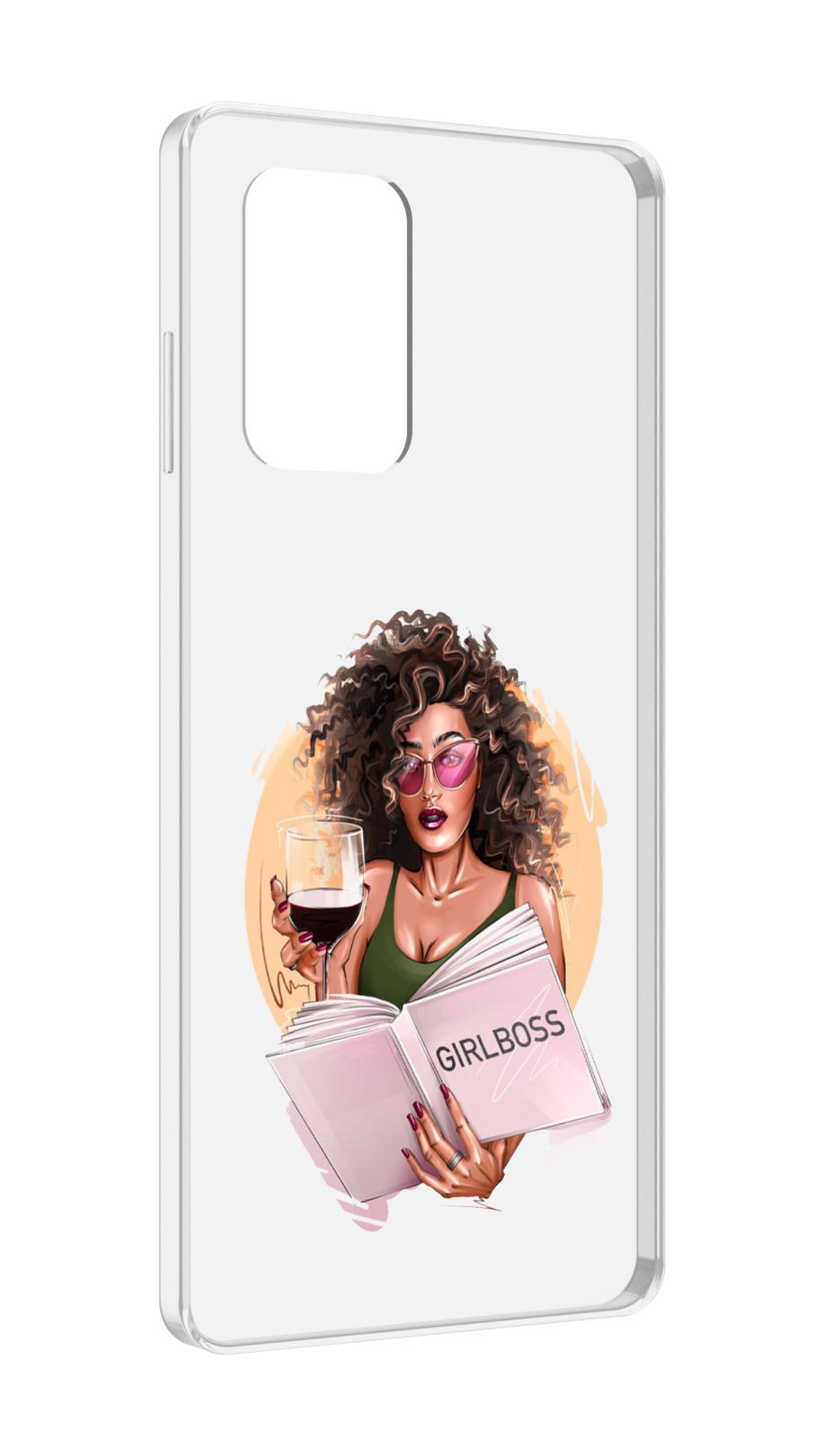 

Чехол MyPads Girlboss with wine_ Etsy женский для ZTE Blade A7, Прозрачный, Tocco