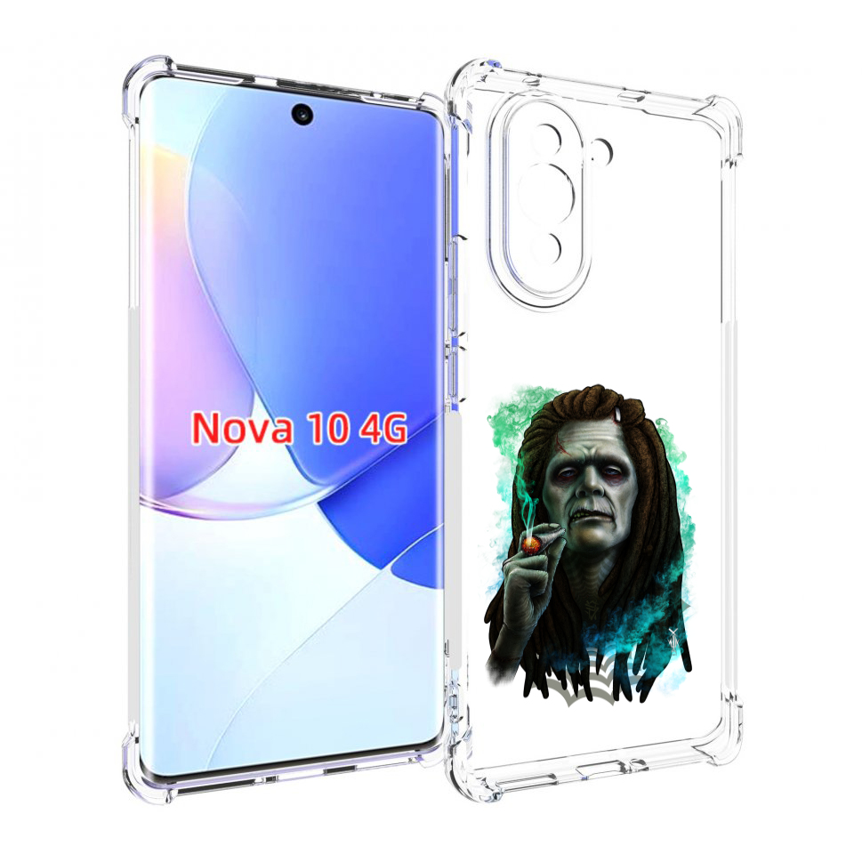 

Чехол MyPads зеленый мужчина с сигаретой для Huawei Nova 10, Прозрачный, Tocco
