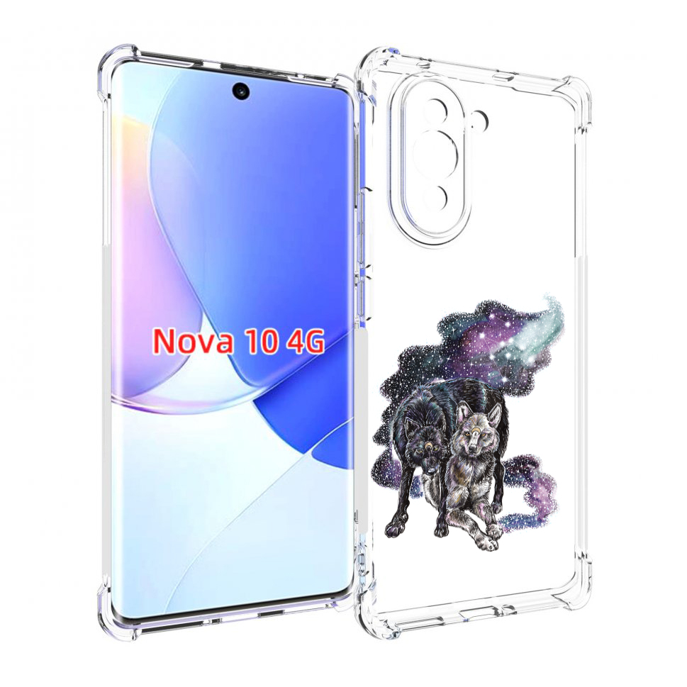 

Чехол MyPads звездные волки для Huawei Nova 10, Прозрачный, Tocco