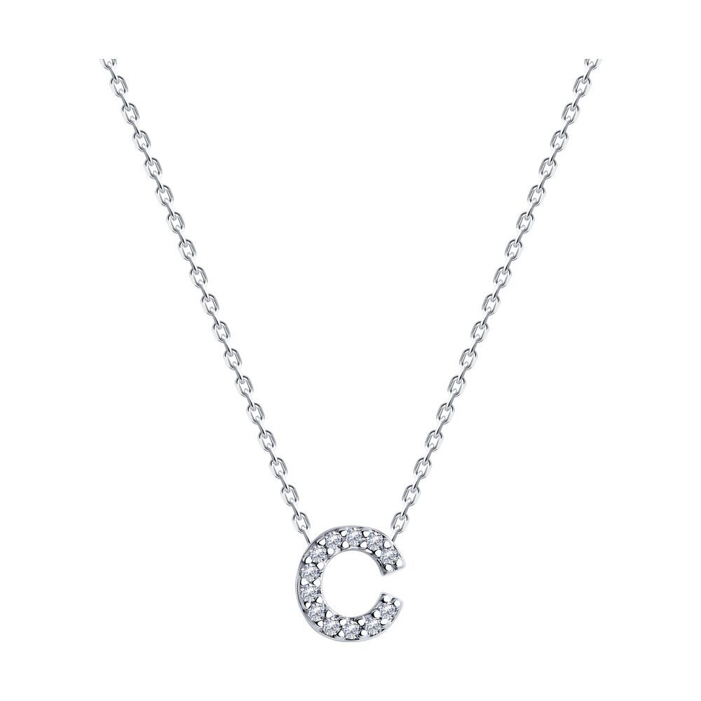 

Колье из серебра с фианитом 50/55 см SOKOLOV 94070735, 94070735