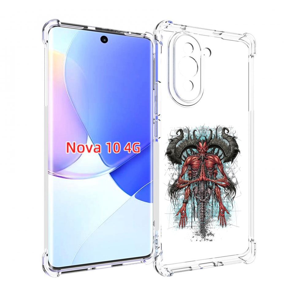 

Чехол MyPads дьявол для Huawei Nova 10, Прозрачный, Tocco