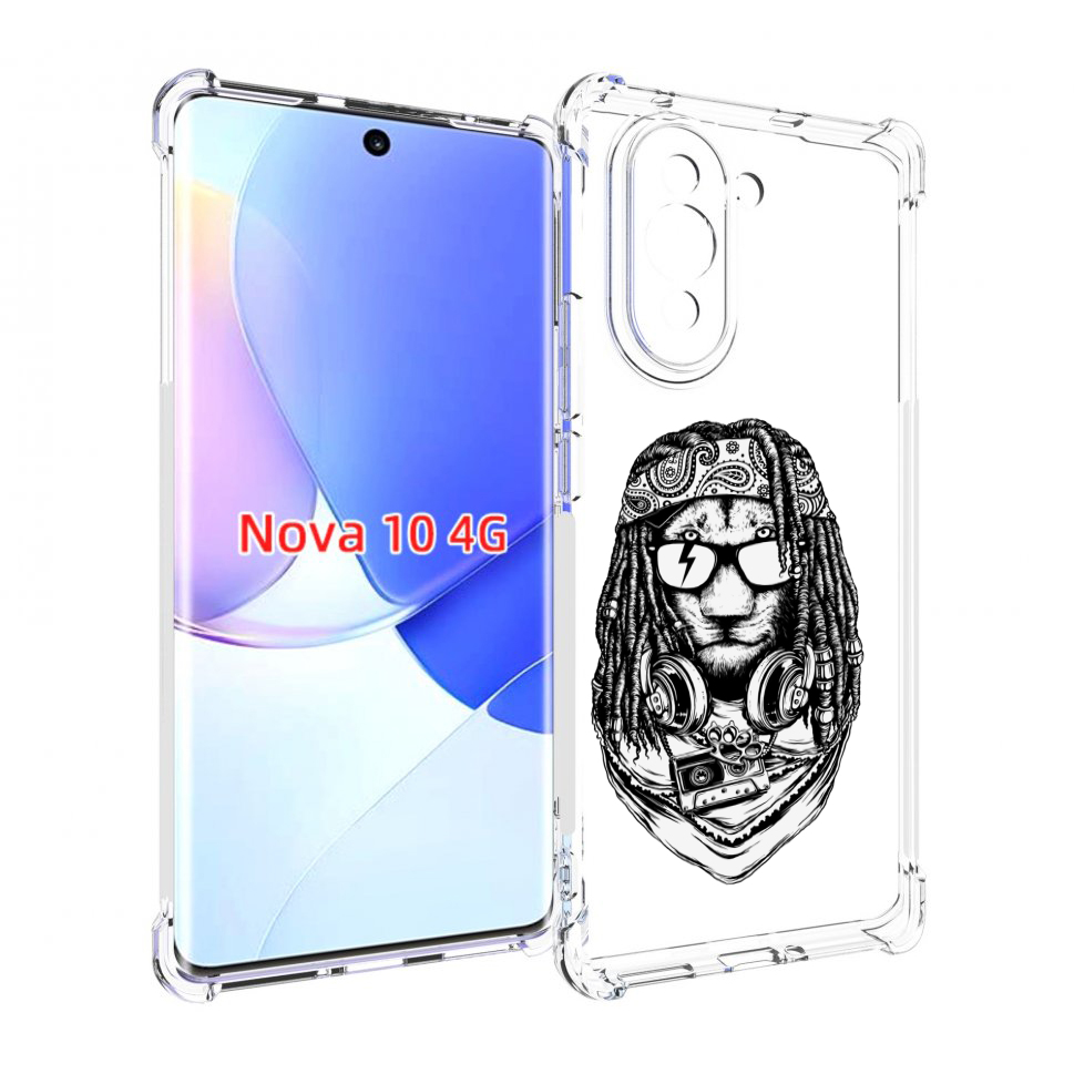 

Чехол MyPads дреды льва для Huawei Nova 10, Прозрачный, Tocco