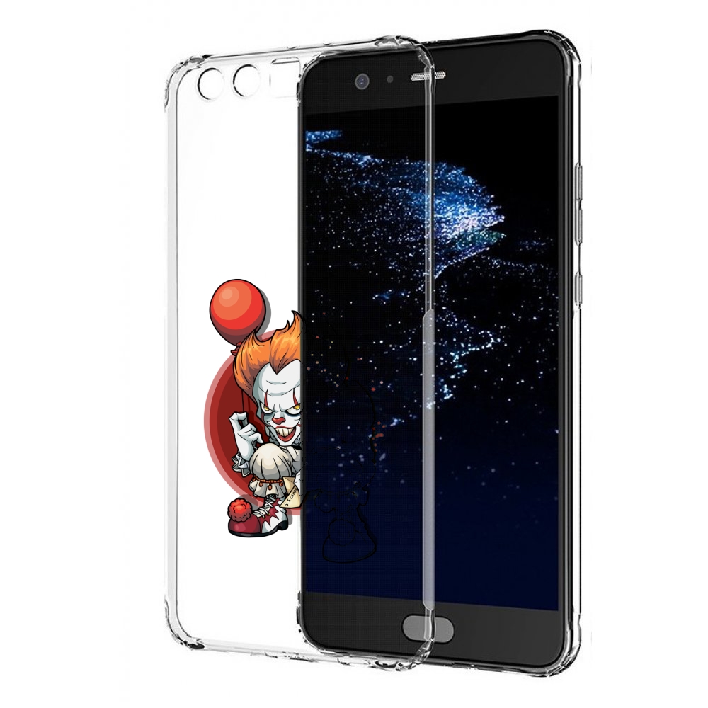 

Чехол бампер MyPads одетый-клоун для Huawei P10 Plus противоударный, Прозрачный, Tocco