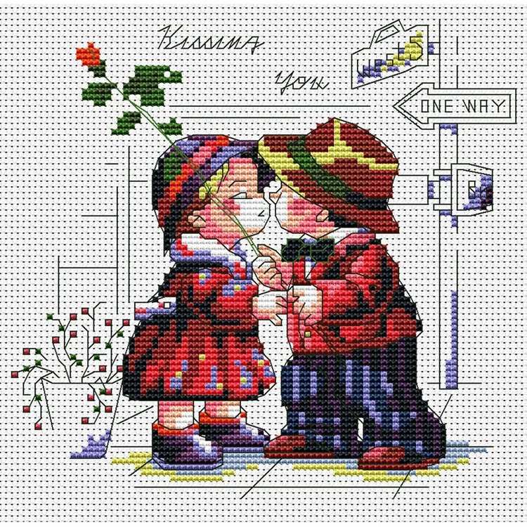 

Вышивка крестом Белоснежка Чувства, 40x40 см, Чувства