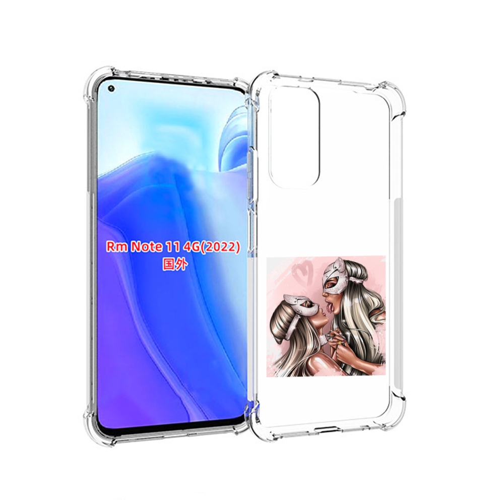

Чехол MyPads девушки-поцелуй женский для Xiaomi Redmi Note 11 4G ( Глобальная версия ), Tocco