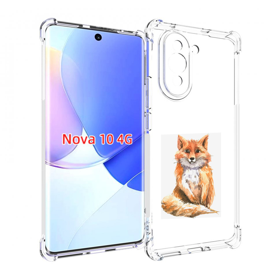 

Чехол MyPads детская лиса для Huawei Nova 10, Прозрачный, Tocco